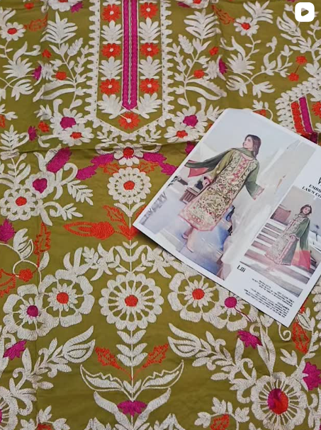 3PCS LAWN SUIT