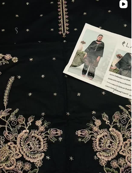 3PCS LAWN SUIT