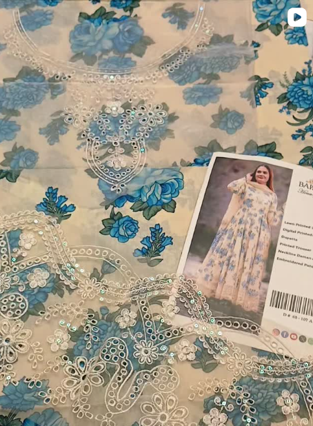 3PCS LAWN SUIT