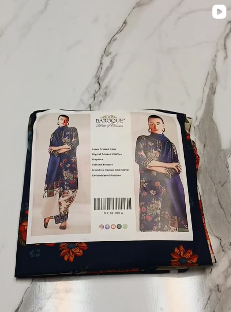 3PCS LAWN SUIT