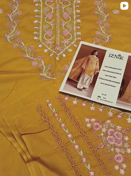 3PCS LAWN SUIT