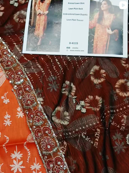 3PCS LAWN SUIT