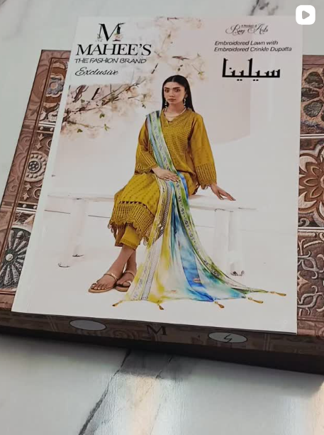 MAHEES&SALEENA BY RIYAZ ARTS 3PCS LAWN SUIT