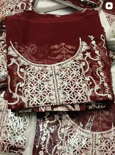 LUSH BY RIYAZ ARTS 2PCS KHAADI NET SUIT