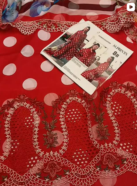 M.PRINTS 3PCS LAWN SUIT