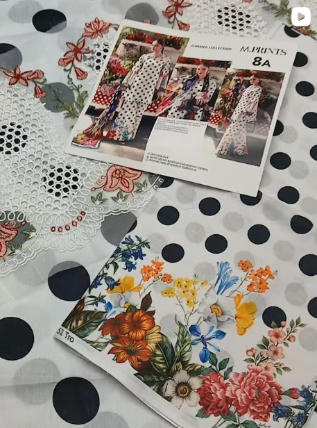 M.PRINT 3PCS LAWN SUIT