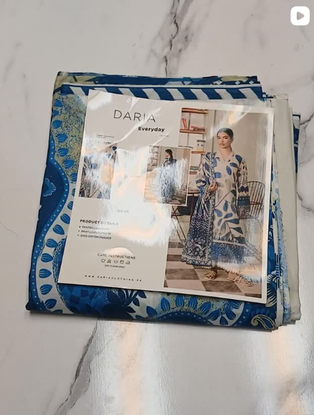 DARIA BY RIAZ ARTS 3PCS LAWN SUIT