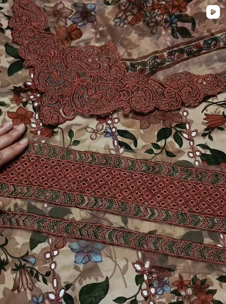 BAROQUE 3PCS LAWN SUIT
