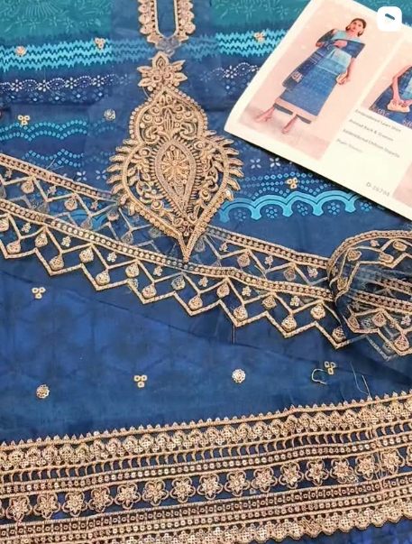 BAROQUE 3PCS LAWN SUIT