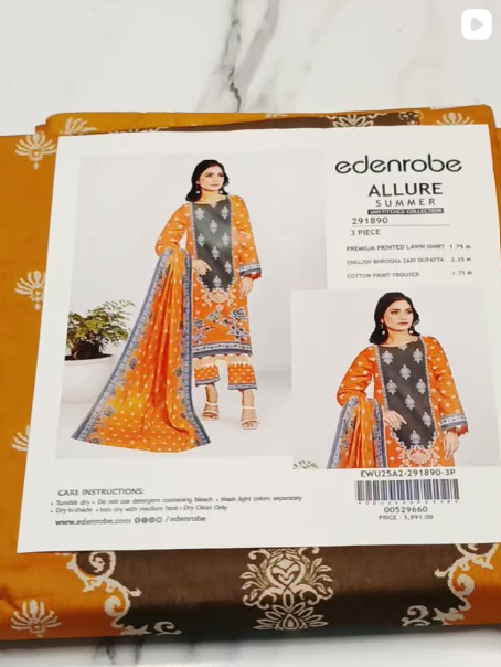 EDENROBE 3PCS LAWN SUIT