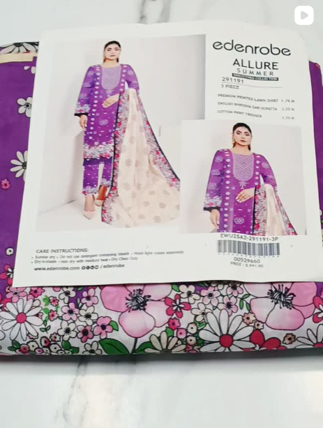 EDENROBE 3PCS LAWN SUIT