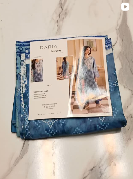 DARIA BY RIAZ ARTS 3PCS LAWN SUIT