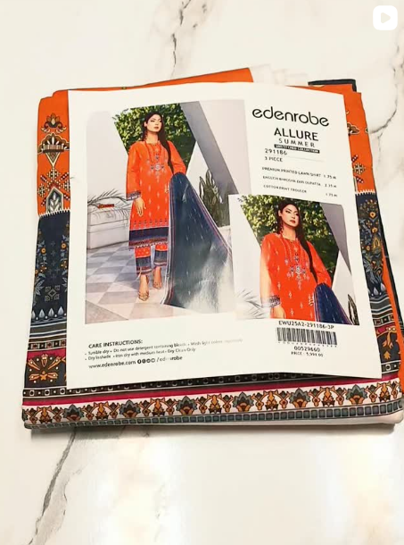 EDENROBE 3PCS LAWN SUIT