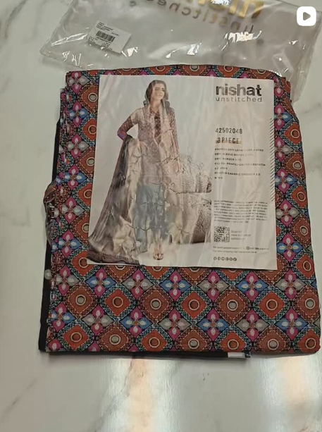 NISHAT 3PCS LAWN SUIT