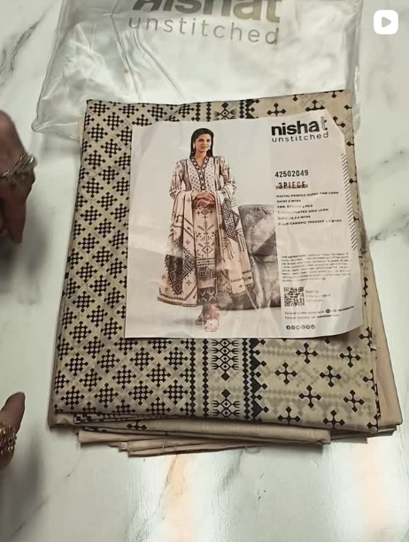 NISHAT 3PCS LAWN SUIT