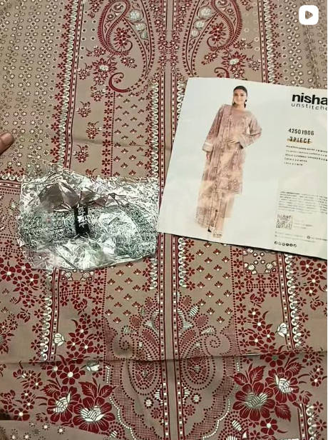 NISHAT 3PCS LAWN SUIT