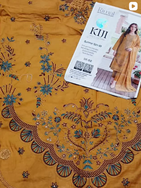 RIMAL 3PCS LAWN SUIT