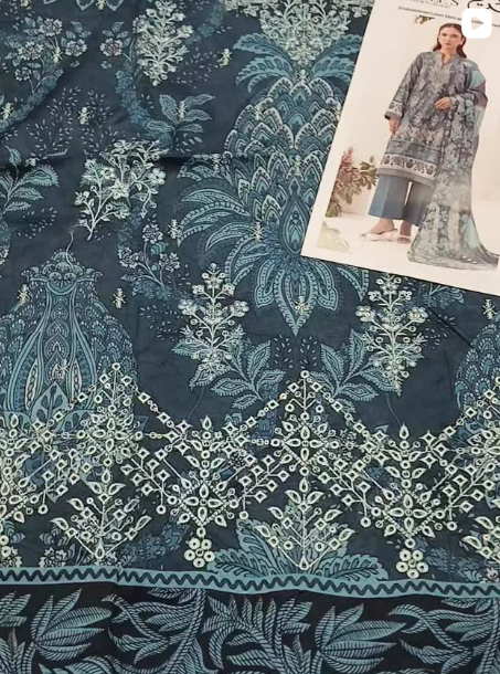 MARYAM&MAHEE'S 3PCS LAWN SUIT