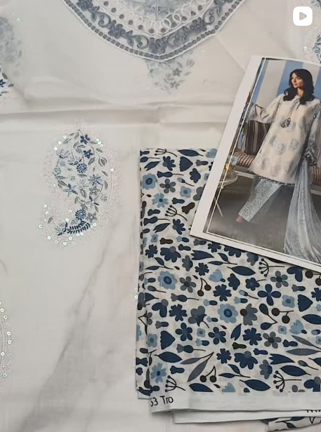 M.PRINT 3PCS LAWN SUIT