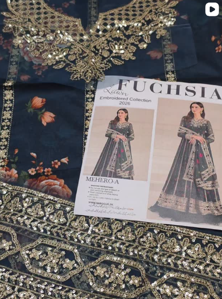 FARASHA 3PCS LAWN SUIT