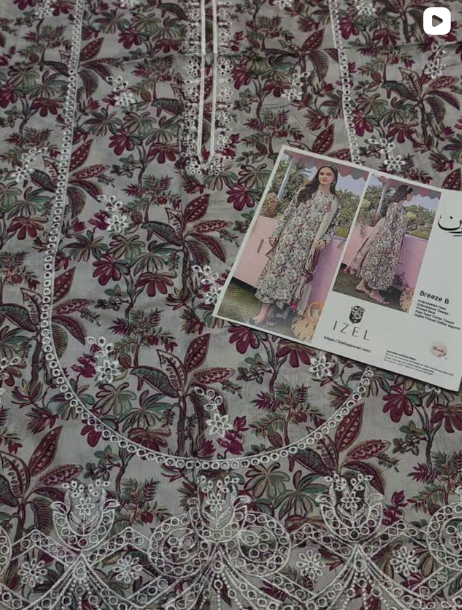 AIZAL 3PCS LAWN SUIT