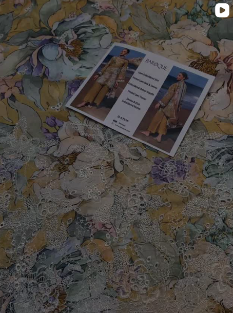 BAROQUE 3PCS LAWN SUIT