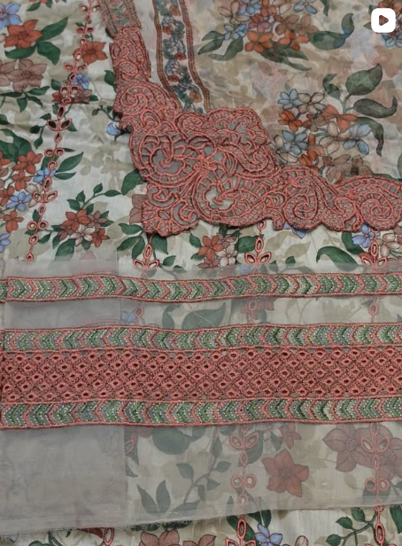 BAROQUE 3PCS LAWN SUIT