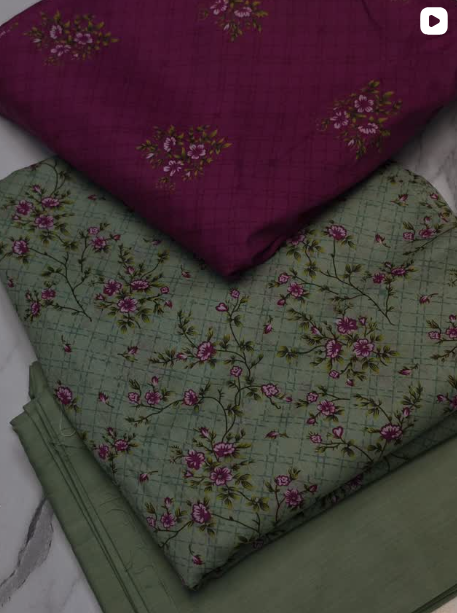 AL KARAM 3PCS LAWN SUIT
