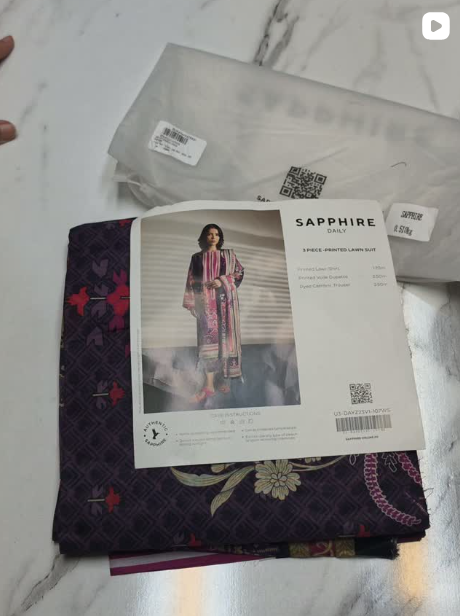 3pcs lawn suit