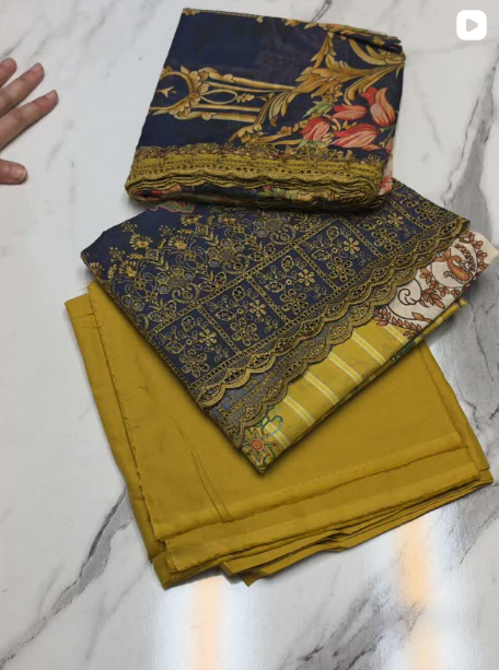 3pcs lawn suit