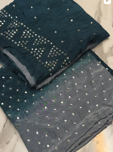 RAW SILK ARTICLE 2PCS SUIT