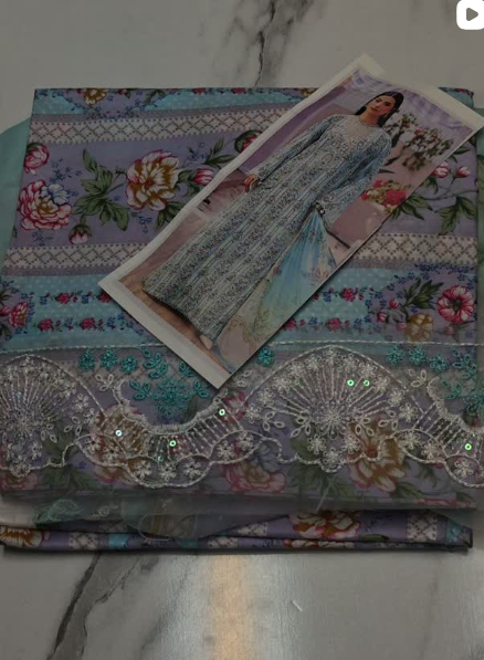 3PCS LAWN SUIT