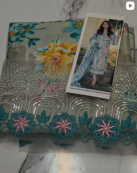 3PCS LAWN SUIT