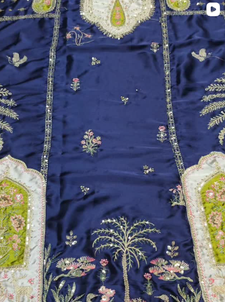 2PCS SILK SUIT