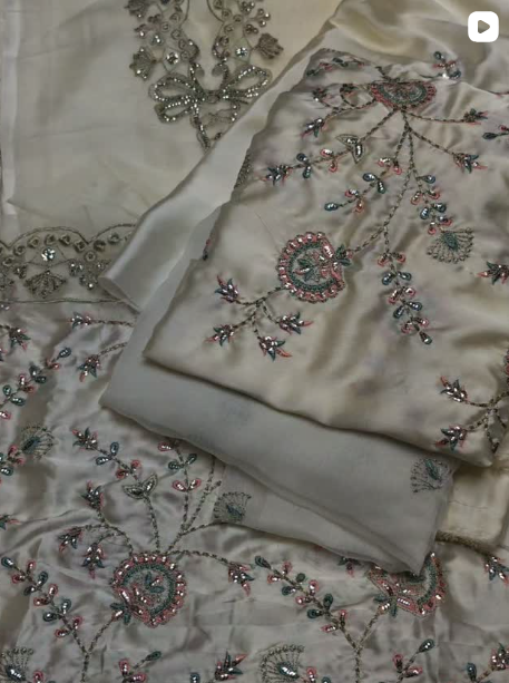 3PCS SILK SUIT