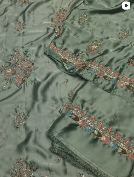 2PCS SILK SUIT
