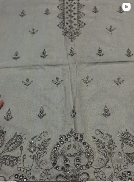 3PC WINTER EMBROIDED DRESS
