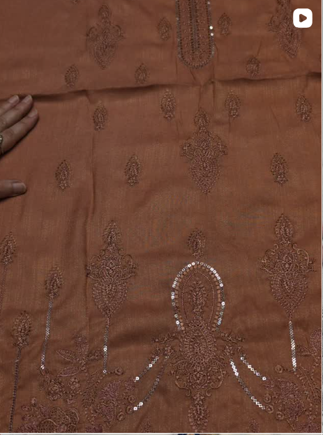 3PC WINTER EMBROIDED DRESS