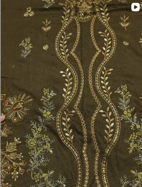 3PC WINTER EMBROIDED DRESS