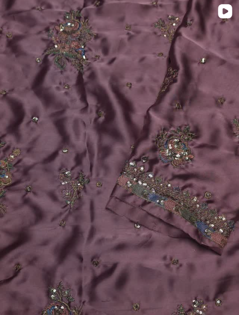 2PC SILK EMBROIDED SUIT