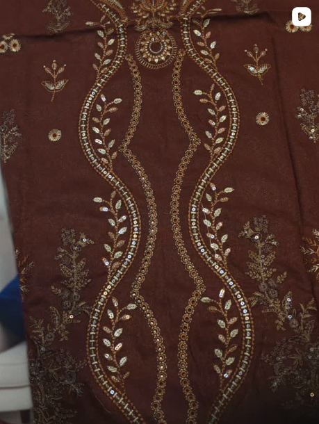 3PC WINTER EMBROIDED DRESS