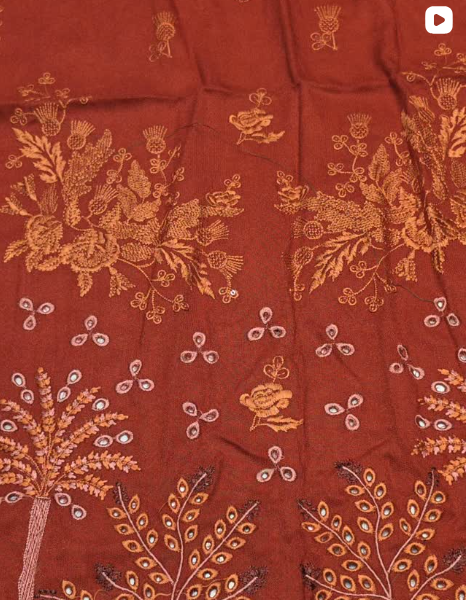 3PC WINTER EMBROIDED DRESS