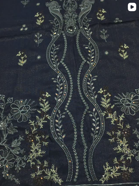 3PC WINTER EMBROIDED DRESS