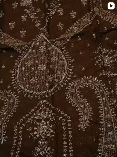 3PC WINTER EMBROIDED DRESS