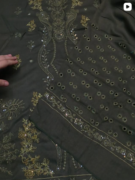 3PC WINTER EMBROIDED DRESS