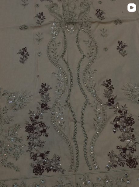 3PC WINTER EMBROIDED DRESS