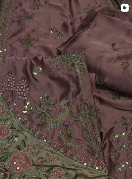 2PC SILK FANCY DRESS