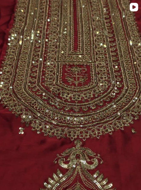 2PC SILK FANCY DRESS