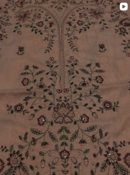 3PC WINTER EMBROIDED DRESS