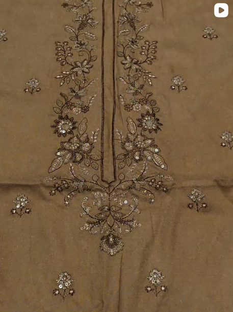 3PC WINTER EMBROIDED DRESS